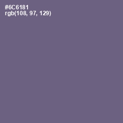 #6C6181 - Rum Color Image