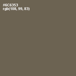 #6C6353 - Soya Bean Color Image