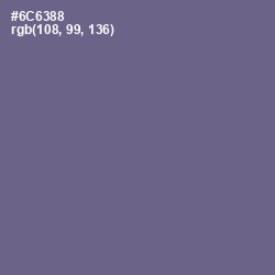 #6C6388 - Rum Color Image