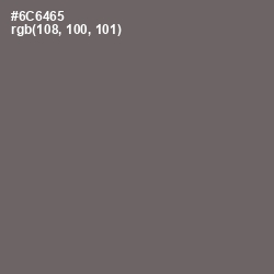 #6C6465 - Ironside Gray Color Image