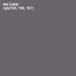 #6C646B - Dove Gray Color Image