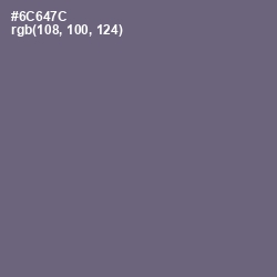 #6C647C - Dolphin Color Image