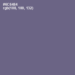 #6C6484 - Rum Color Image