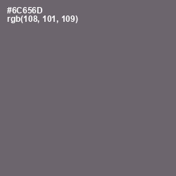 #6C656D - Dove Gray Color Image