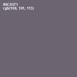 #6C6571 - Dolphin Color Image