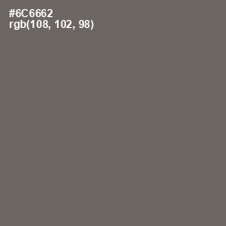 #6C6662 - Ironside Gray Color Image