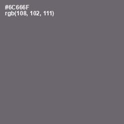 #6C666F - Dove Gray Color Image