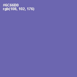 #6C66B0 - Deluge Color Image