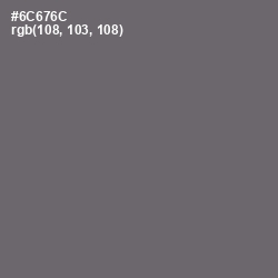 #6C676C - Dove Gray Color Image