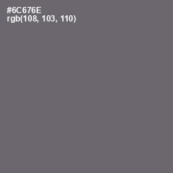 #6C676E - Dove Gray Color Image