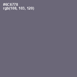 #6C6778 - Dolphin Color Image