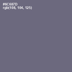 #6C687D - Dolphin Color Image