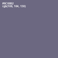 #6C6882 - Storm Gray Color Image