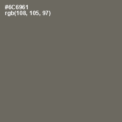 #6C6961 - Flint Color Image