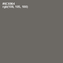 #6C6964 - Flint Color Image