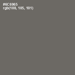 #6C6965 - Flint Color Image