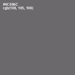 #6C696C - Dove Gray Color Image