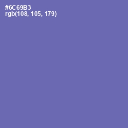#6C69B3 - Deluge Color Image