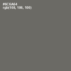 #6C6A64 - Flint Color Image