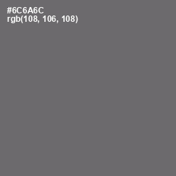 #6C6A6C - Dove Gray Color Image