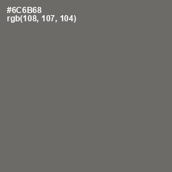 #6C6B68 - Dove Gray Color Image