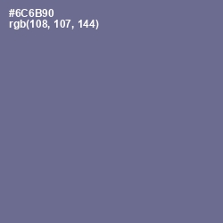 #6C6B90 - Storm Gray Color Image