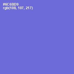 #6C6BD9 - Blue Marguerite Color Image