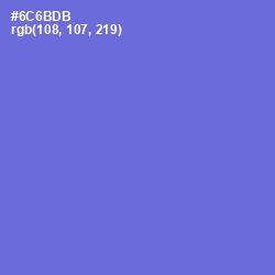 #6C6BDB - Moody Blue Color Image