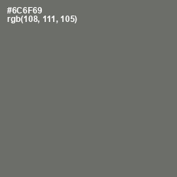 #6C6F69 - Dove Gray Color Image