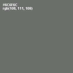 #6C6F6C - Dove Gray Color Image