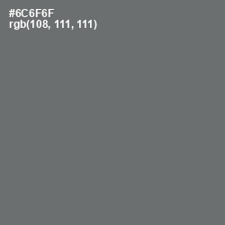#6C6F6F - Dove Gray Color Image
