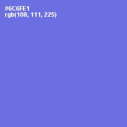 #6C6FE1 - Moody Blue Color Image