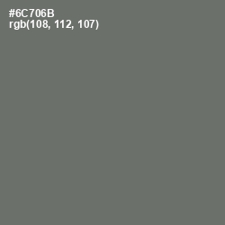 #6C706B - Dove Gray Color Image