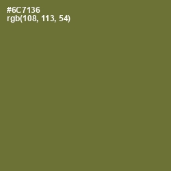#6C7136 - Yellow Metal Color Image