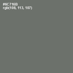 #6C716B - Dove Gray Color Image