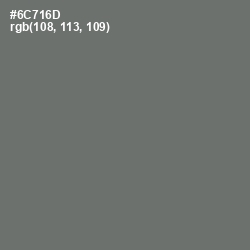 #6C716D - Dove Gray Color Image