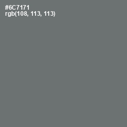 #6C7171 - Dove Gray Color Image