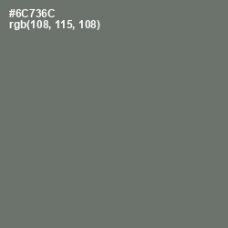 #6C736C - Dove Gray Color Image