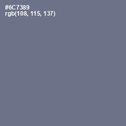 #6C7389 - Pale Sky Color Image