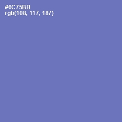 #6C75BB - Deluge Color Image