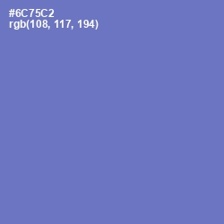 #6C75C2 - Blue Marguerite Color Image