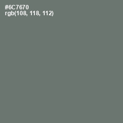 #6C7670 - Dove Gray Color Image
