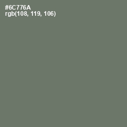 #6C776A - Dove Gray Color Image