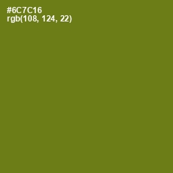 #6C7C16 - Olivetone Color Image