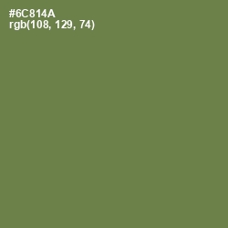 #6C814A - Glade Green Color Image