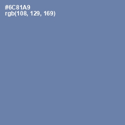 #6C81A9 - Bermuda Gray Color Image