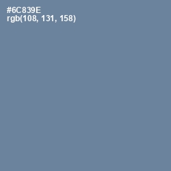 #6C839E - Hoki Color Image