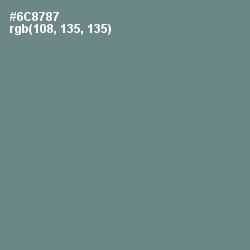 #6C8787 - Blue Smoke Color Image