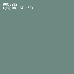 #6C8982 - Blue Smoke Color Image