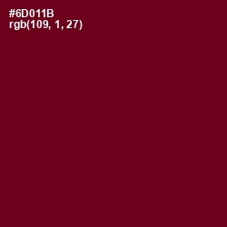 #6D011B - Venetian Red Color Image